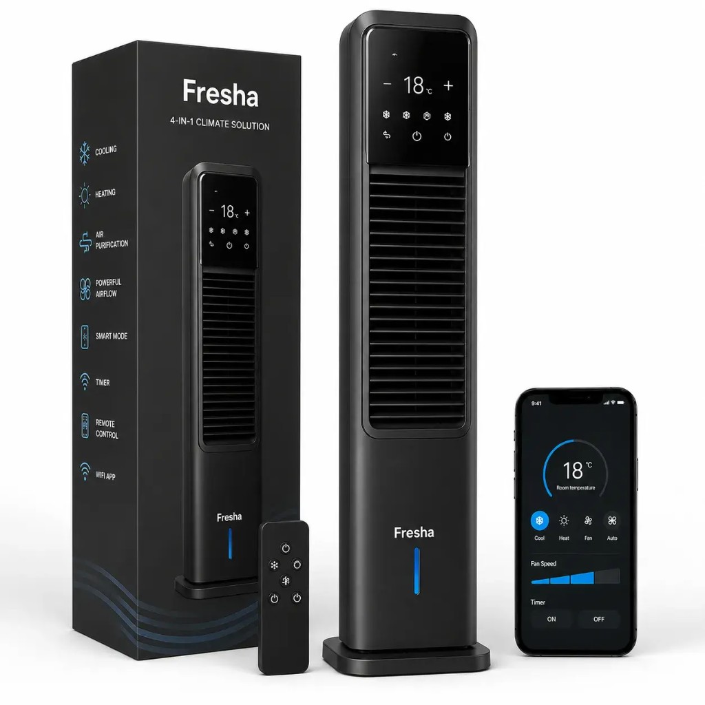 Fresha™ climatizador de columna 4 en 1